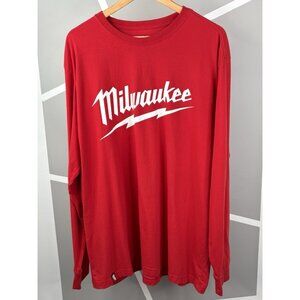 Milwaukee Tools Long Sleeve Crew Neck Pullover Men’s 2XL Red